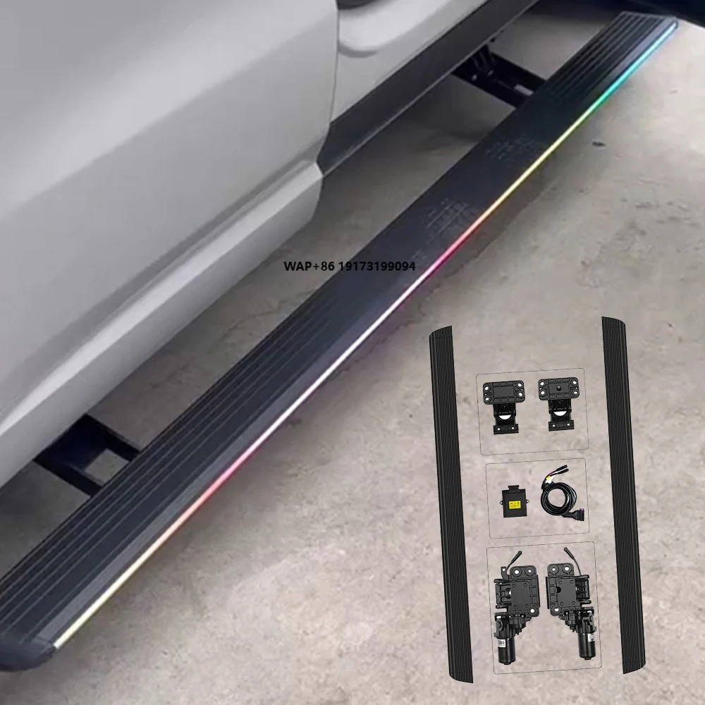 

Выдвижные электрические подножки из алюминиевого сплава для Range Rover L460, F-150, Land Cruiser, Highlander, Tacoma с LED-подсветкой, без сверления