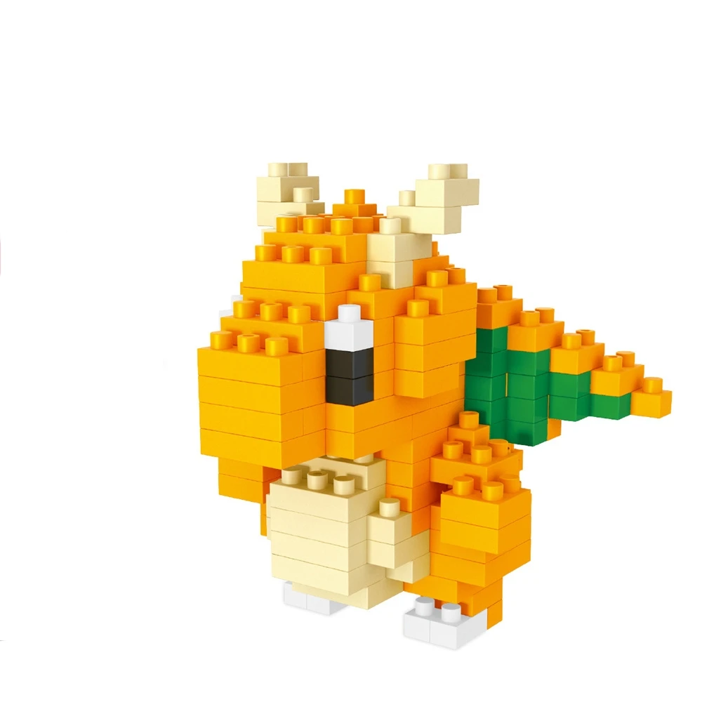 NO BOX Pokemon Kleines Gebäude Pokemon Nanoblock Cartoon Pikachu Bildung Spiel Grafik Pokemon Spielzeug für Kinder Geburtstag