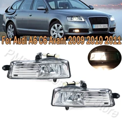 PMFC Car Front Bumper Fog Light Fog Lamp With Halogen Bulb Car-Styling For Audi A6 C6 Avant 2009 2010 2011 4F0941699A 4F0941700A