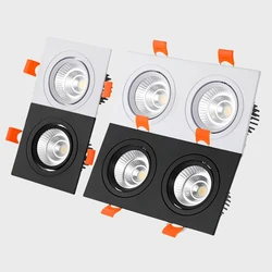 Dimmable Recessed COB LED Ceiling Downlights 5W 7W 9W 12W 14W 18W 24W LED Spot Lights AC85-265V LED Ceiling Lamp Indoor Lighting
