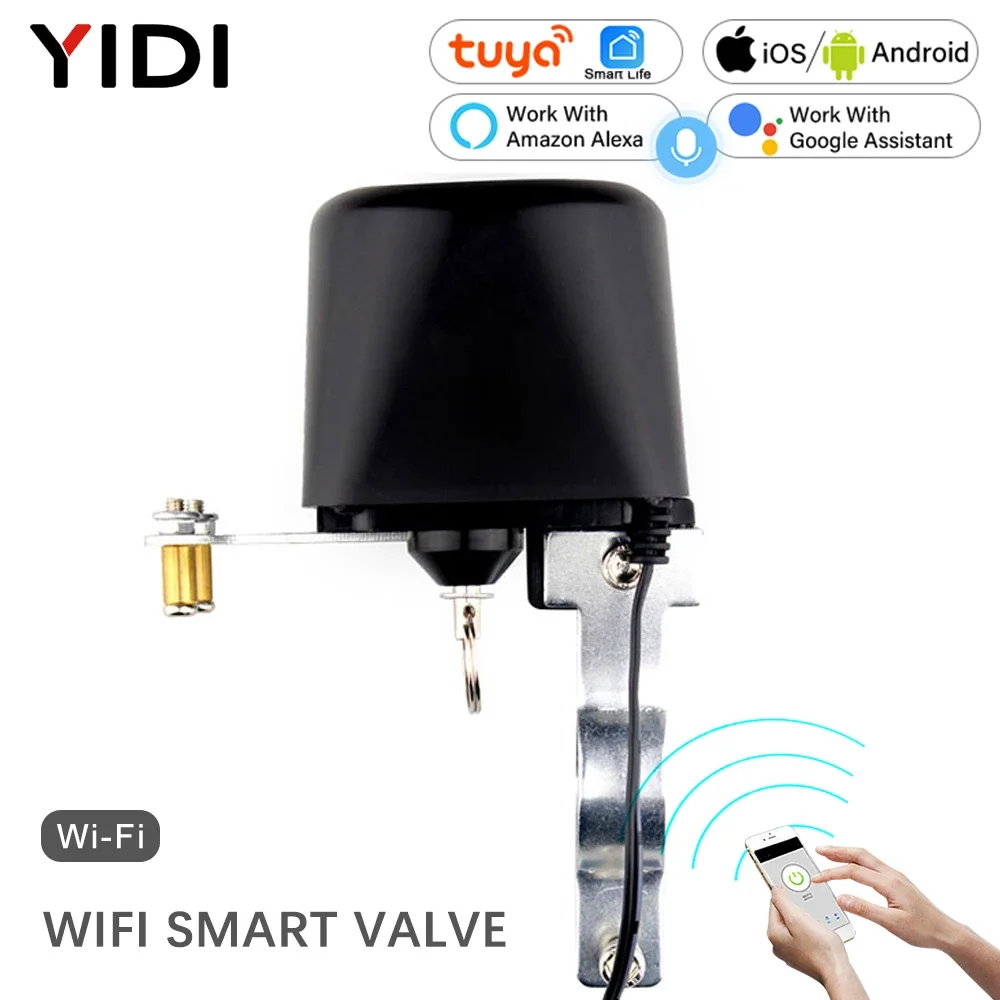 WiFi ZigBee Tuya Smart Valve Home Automation System Valve Control for Gas Water Voice Control Work with Alexa Echo Google Home