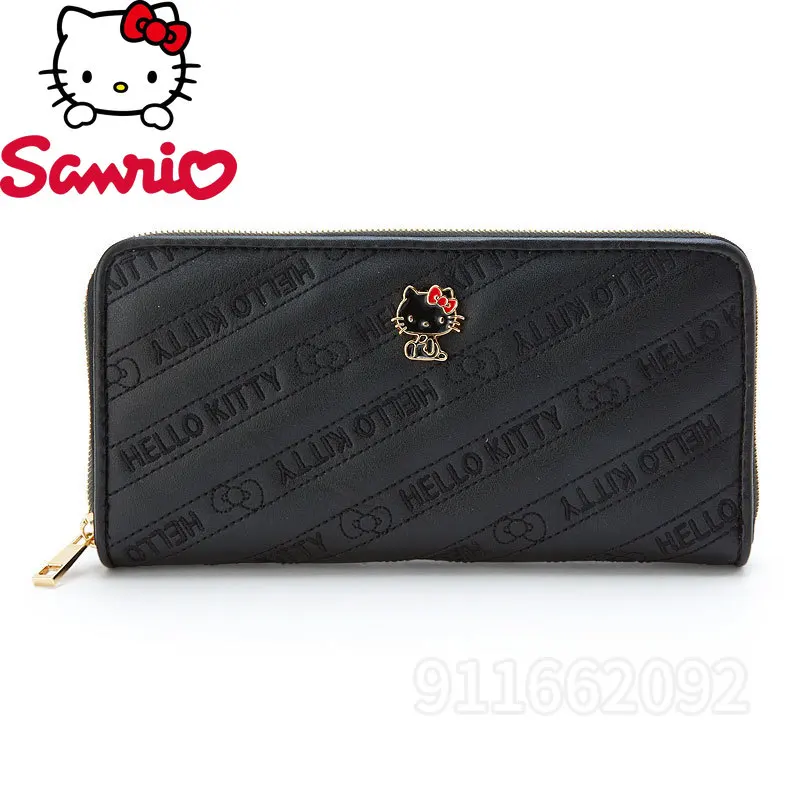 

Sanrio Hello Kitty New Long Wallet Luxury Brand Original Fashion Women's Wallet Multiple Card Slots Large Capacity Coin Purse