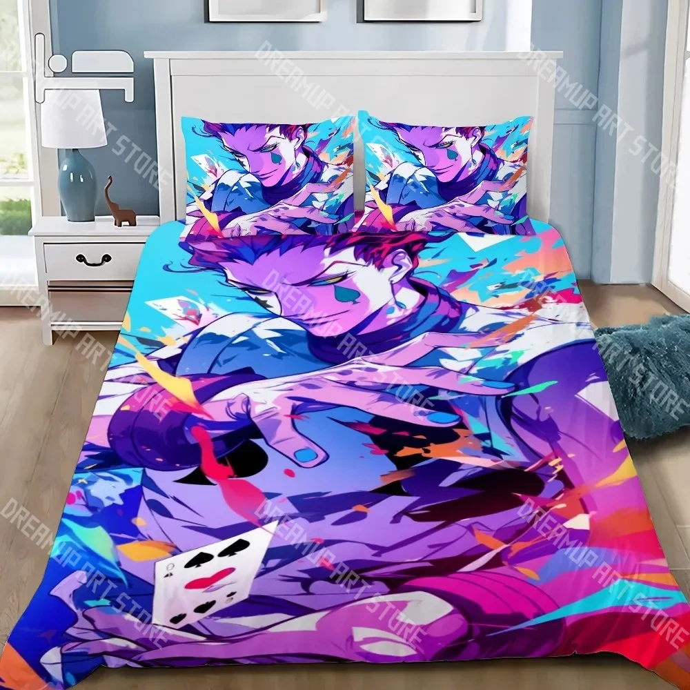 juego-de-cama-con-estampado-3d-de-dibujos-animados-hunter×hunter-funda-nordica-de-tamano-doble-queen-king-funda-de-almohada-cama-para-ninos-y-ninas-textiles-para-el-hogar-para-adultos