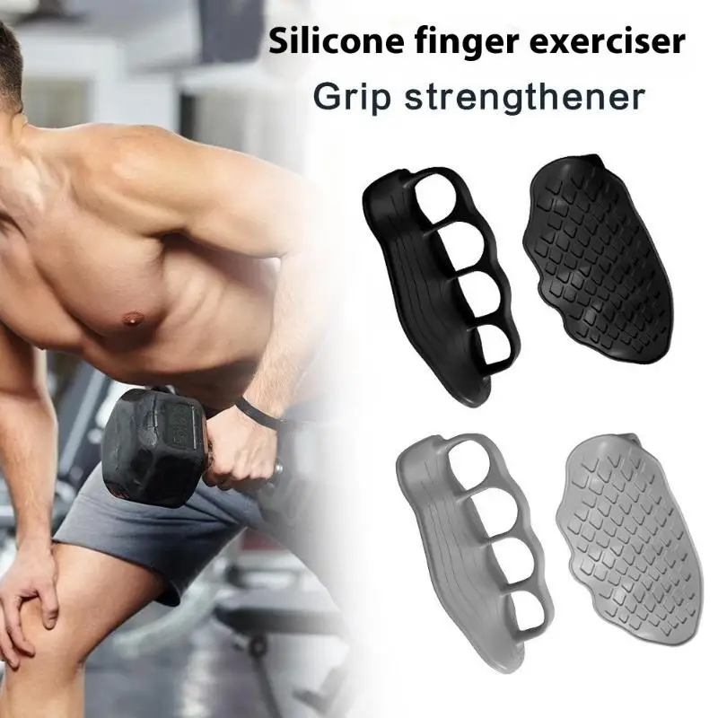 

1 пара противоскользящих силиконовых тренировочных захватов, совместимых с эргономикой или подтягиванием тяжестей, тренировок в тренажерном зале — перчатки для фитнеса унисекс