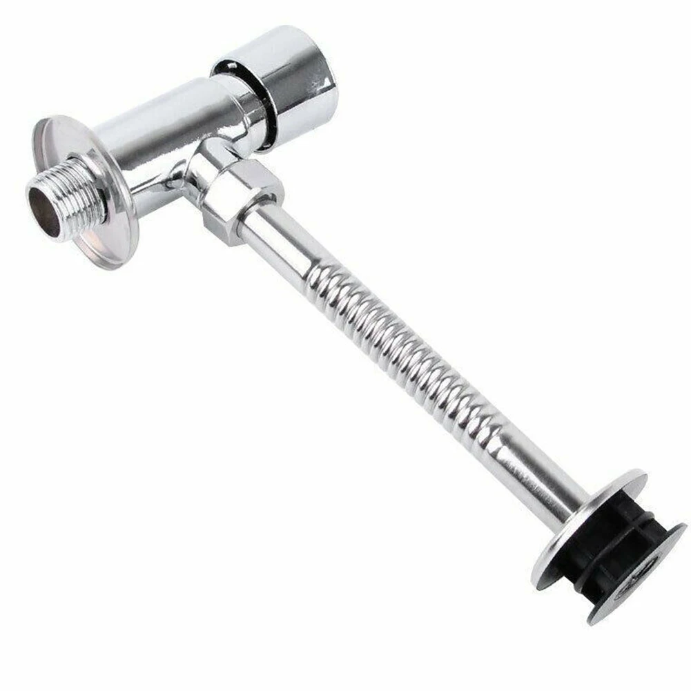 

Zinc Alloy Toilet Push Button Urinal Flush Valve With Polished Manual Bathroom Delay Urine Valve Auto Shutoff Flush Valve New