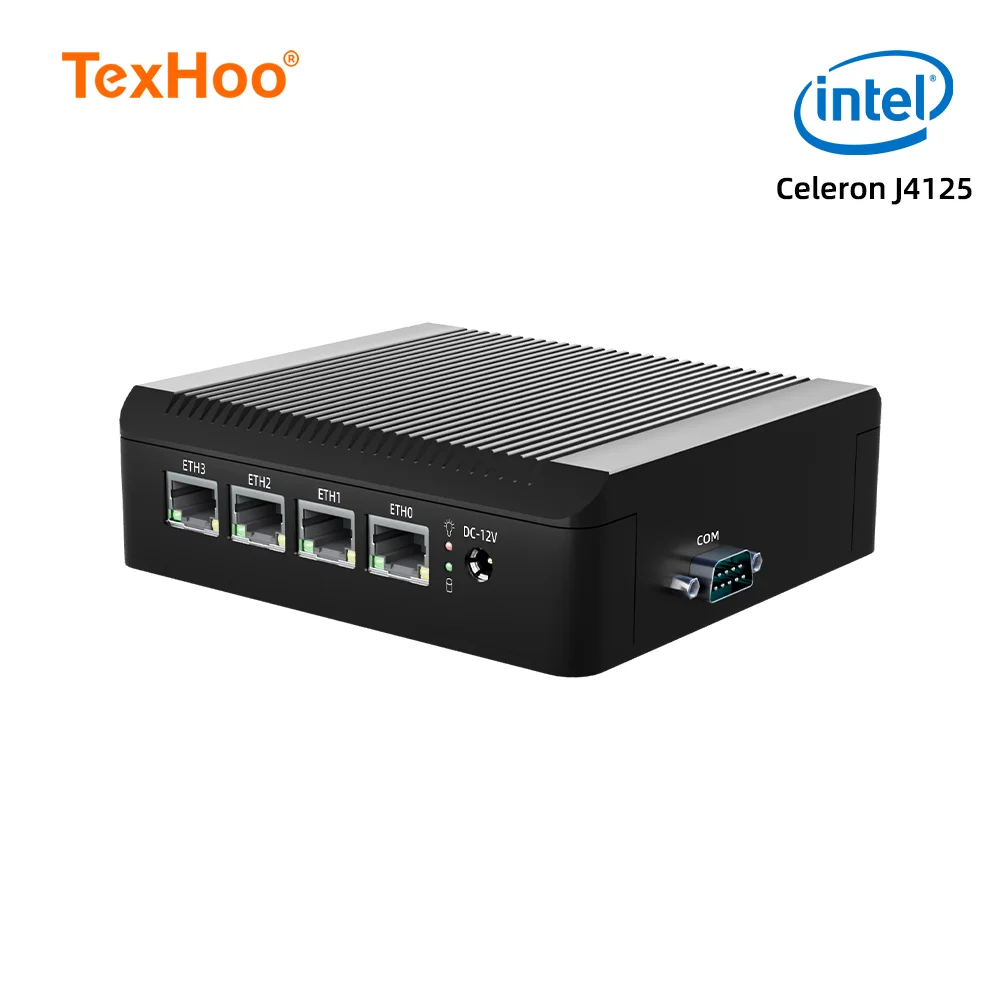 산업용 단일 보드 컴퓨터 미니 PC, 네트워크 보드 방화벽 라우터, J4125 X86, 2.5G 이더넷, 4 Lan 포트 