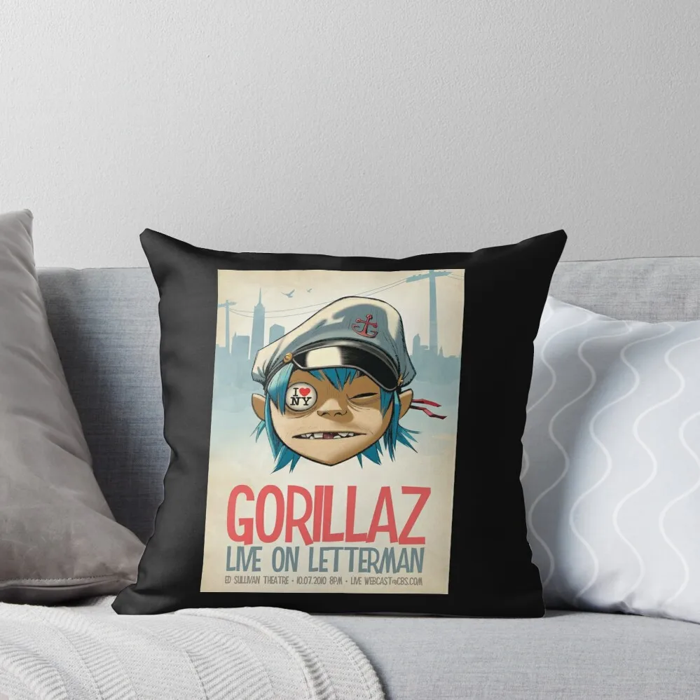 Gorilaz - Live on Letterman Classic T-Shirt Throw Pillow Sofa Cushion Cover Pillow Cases Pillow Case