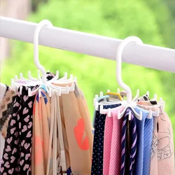 New Multifunction Tie Hanger Plastic Portable Tie Rack Closets Rotating Hook Holder Belt Clothes Tie Rack Storage Home Supply