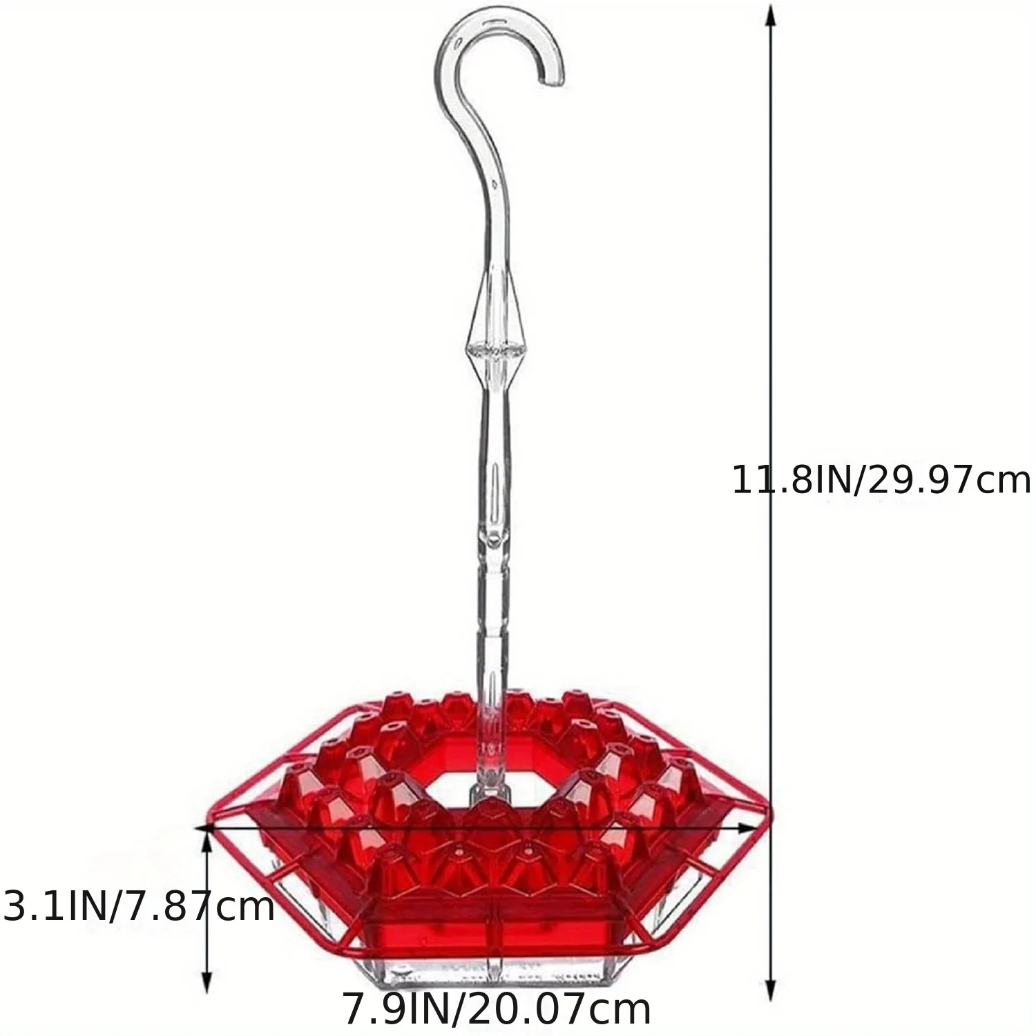 Outdoor Hummingbird Feeder, Hexagonal Multi-color Bird Water Feeder With 30 Feeding Ports, Garden Decoration