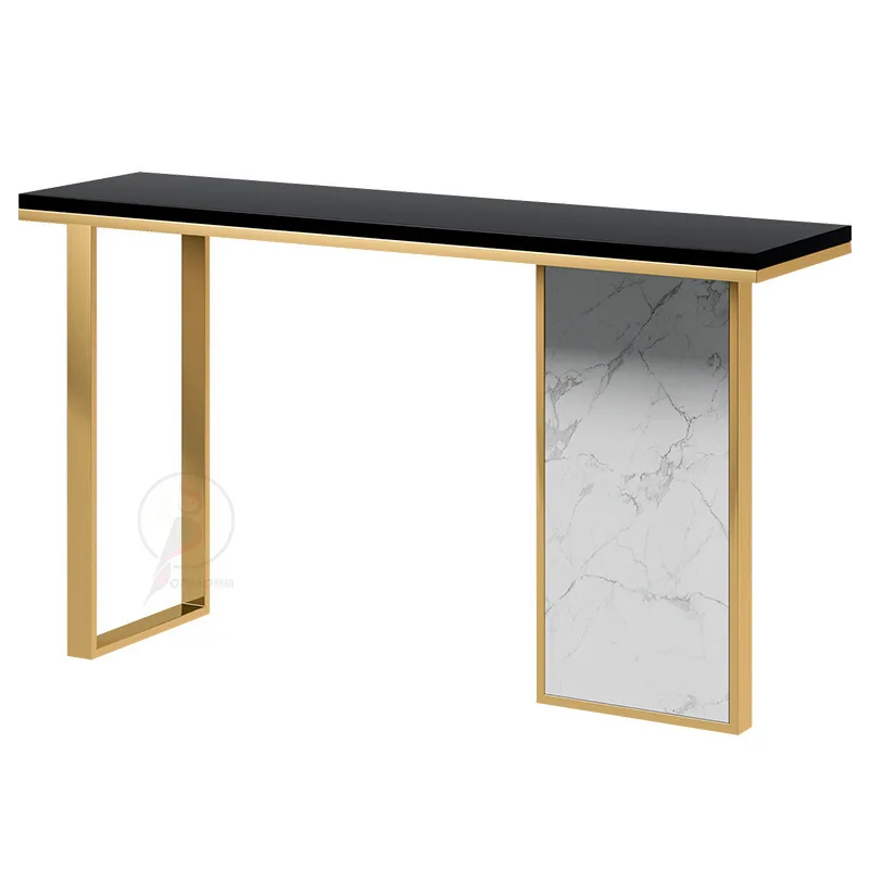 LMM simple modern entrance side cabinet foyer partition new Chinese entrance table marble entrance cabinet