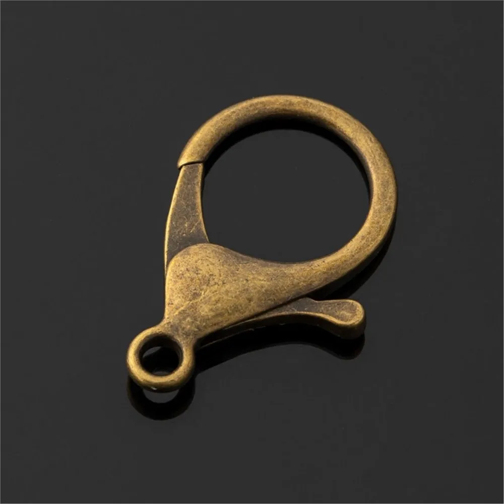 10pcs 24X34mm Large Lobster Claw Clasps Necklace Fastener Hook Connector for DIY Keychain Jewelry Craft Luggage Making Accessory