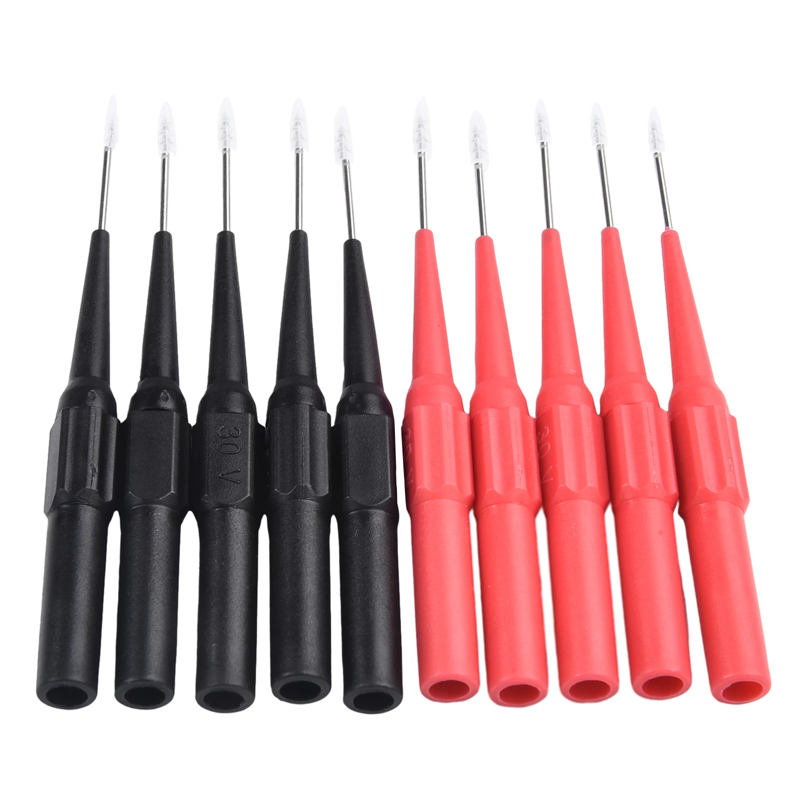 10pcs Test Probe Probe Multimeter Oscilloscope Measuring Device Clip Copper Test Test Probe Plug 20 X 1.0mm 1A 30V