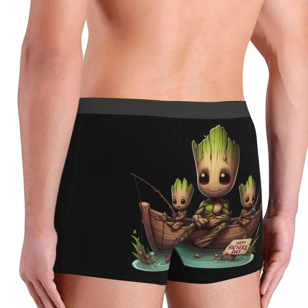 ملابس داخلية رائعة من Guardians Of The Galaxy I Am Groot Monster Boxers، ملابس داخلية مريحة للرجال