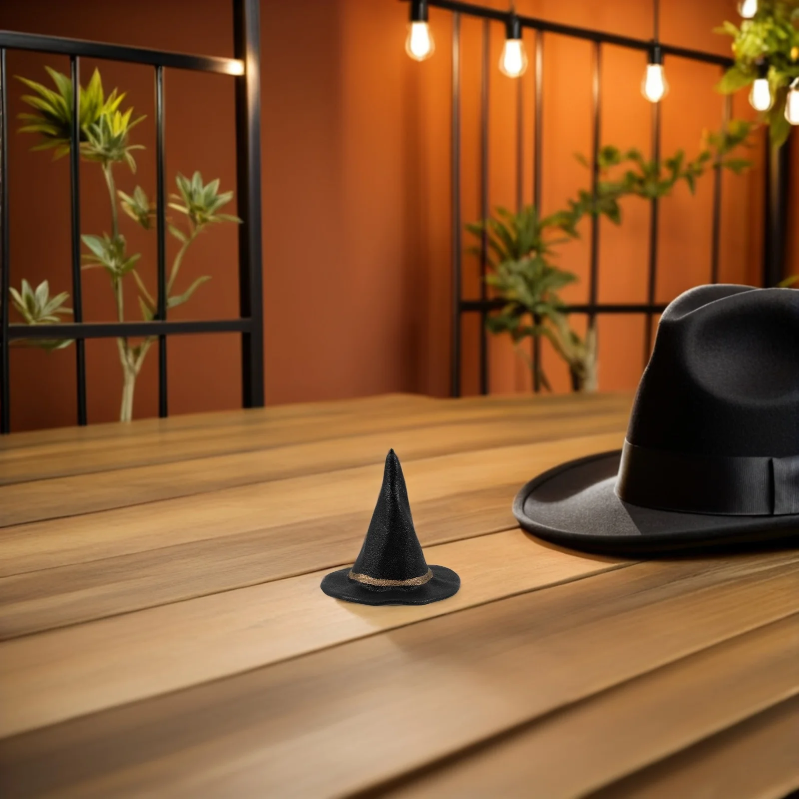 

24Pcs Miniature Witch Hats Black Pointed Top for Halloween Decorations Craft Supplies DIY Party Small Witch Hat