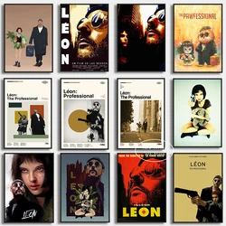 Leon Movie Poster Print Famous Leon The Professional Canvas Painting Vintage Wall Art Picture for Living Room Home Decoration