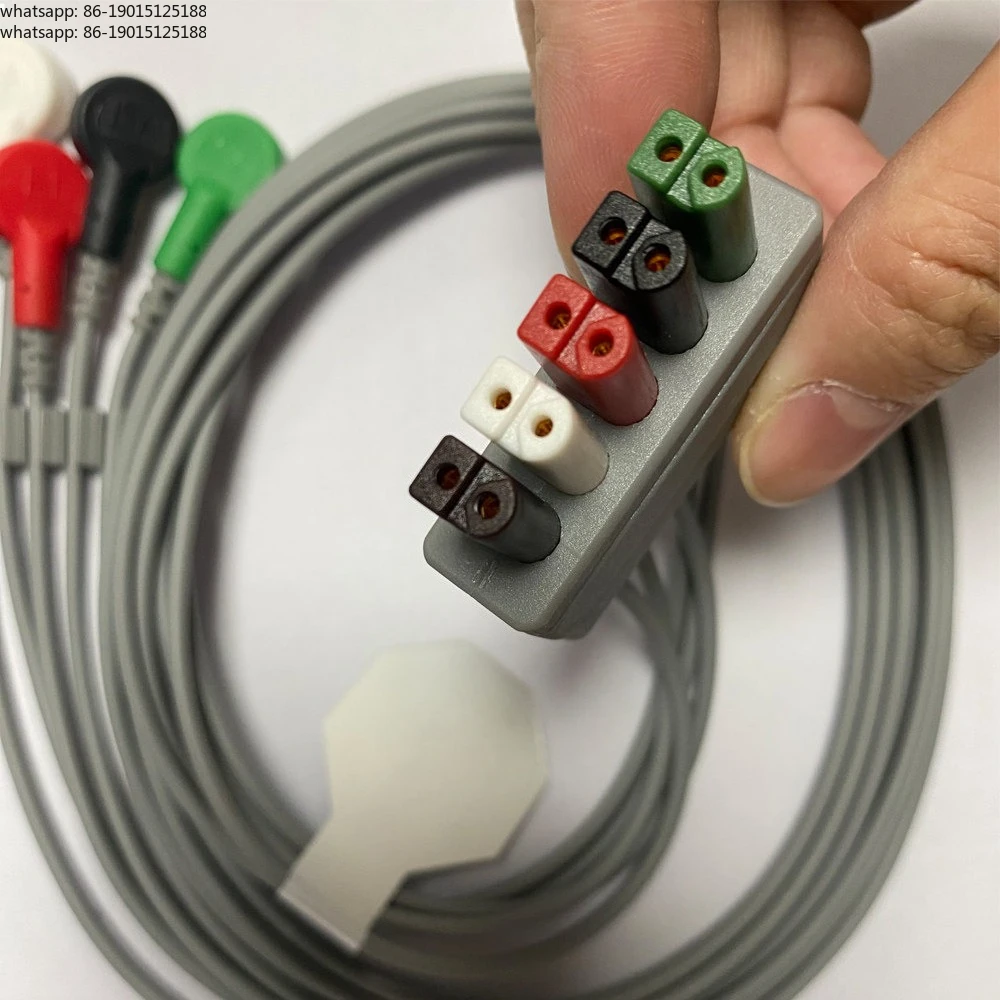 monitor-ecg-original-v5-6-8-cable-de-plomo-ecg-dividido-de-12-pines-anti-defibrilacion-de-5-conductores