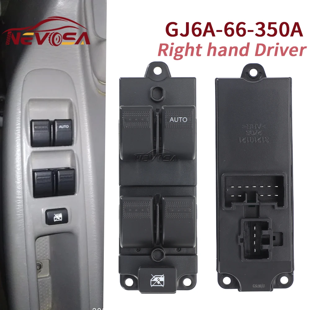 

For Mazda Demio DW 2000 2001 2002 For FAW Besturn B50 2012 Power Window Switch Control Master Switches GJ6A-66-350 L120-66-350