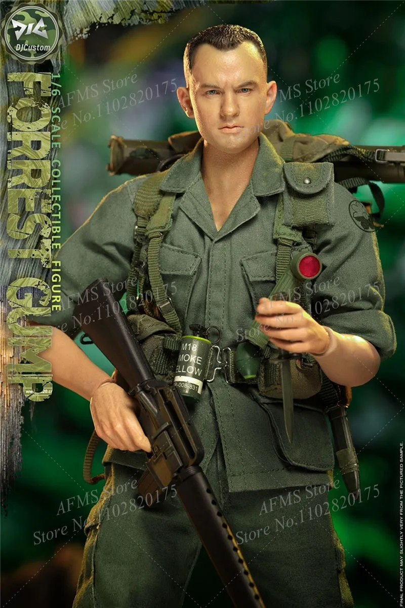 DJ-CUSTOM DJ-16008 1/6 Scale Collectible Figure Vietnam War US Forrest Gump Full Set 12Inch Men Soldier Action Figure Toys