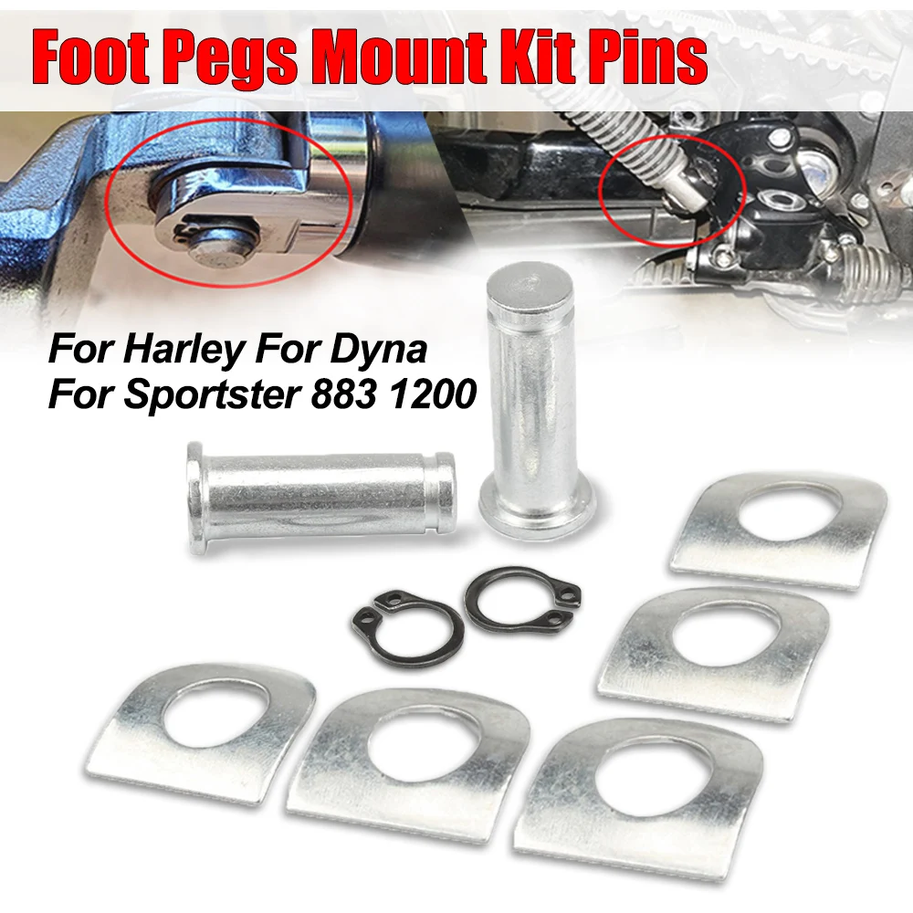 

9 шт. комплект крепления подножек для мотоцикла, подставка для ног, накладки на педали, болт для Harley Dyna Sportster 883 1200, комплект из алюминиевого сплава