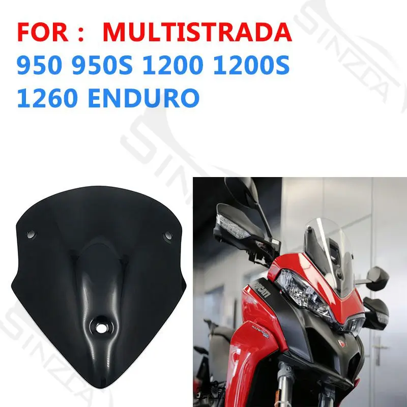 For DUCATI MULTISTRADA MTS950,MTS950S,MTS1200,MTS1200S,MTS1260,ENDURO  Motorcycle Sport Windshield Windscreen  16,17,18,19,20,21