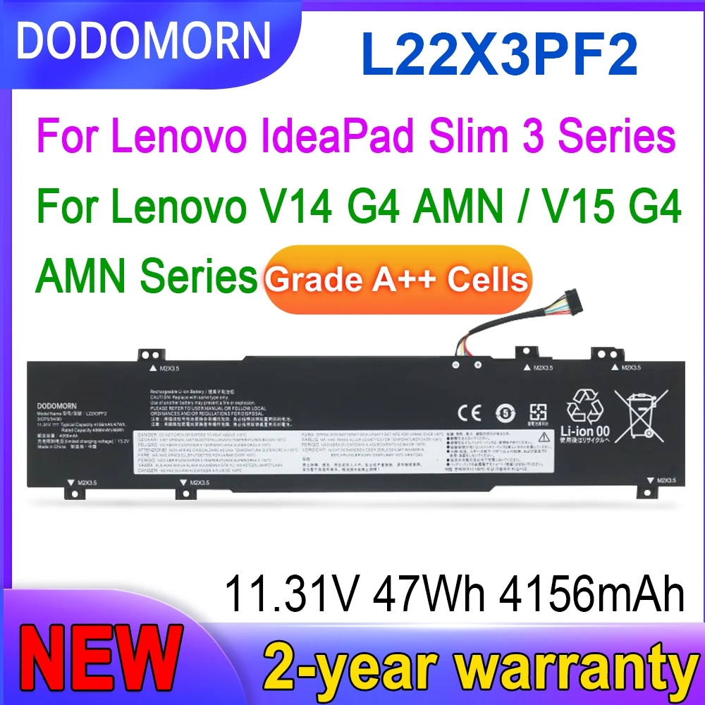 

High quality L22X3PF2 Battery For Lenovo V14 V15 G4 AMN G5 IRL IdeaPad Slim 3 14ABR8 15ABR8 14IRU9 15IRU9