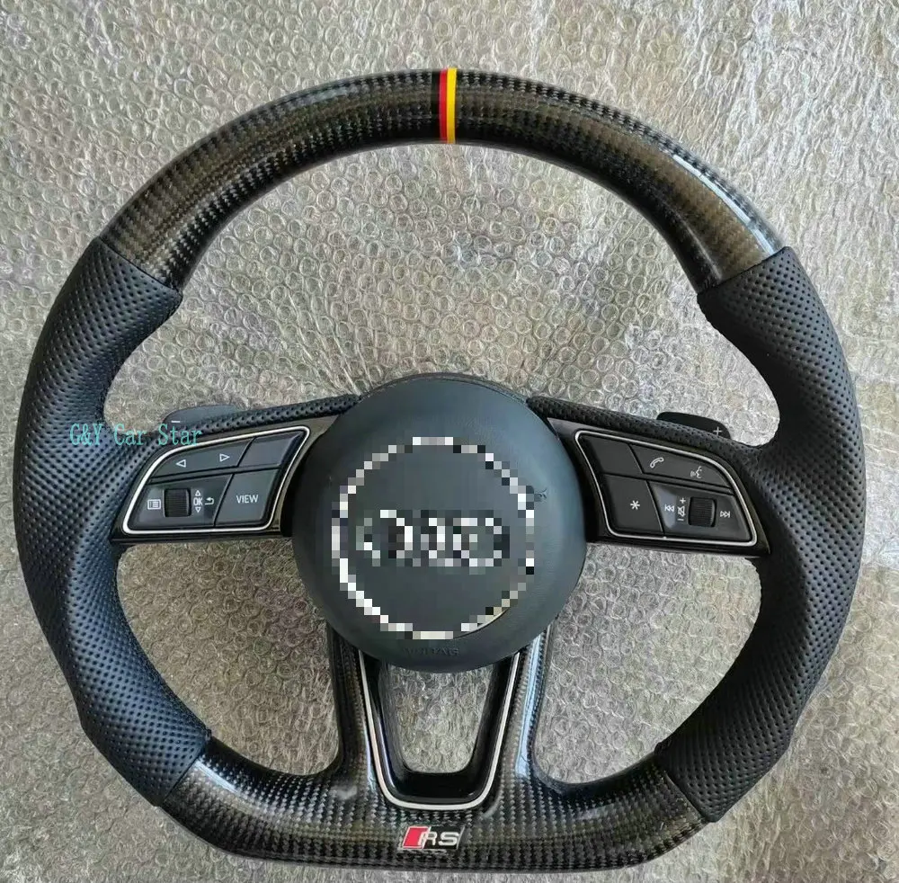 100% Real Carbon Fiber Car Paddle Steering Wheel For Audi A3 A4 A5 S3 S4 S5 RS3 RS4 RS5