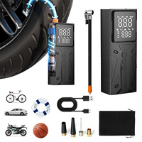 2024Newest Portable Automotive Air Compressor, 150PSI Car Tire Air Pump, Auto Shutoff Bicycle Pump With Digital Pressure Gauge