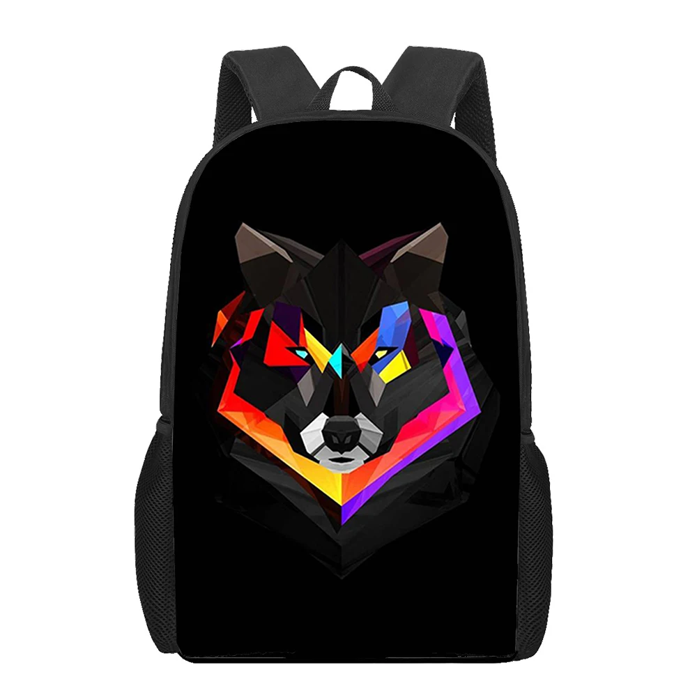 Creative Fox Animal Printed Student Children Book Bag Women Men Backpacks Kids School Bags Teenager Casual Laptop Backpack