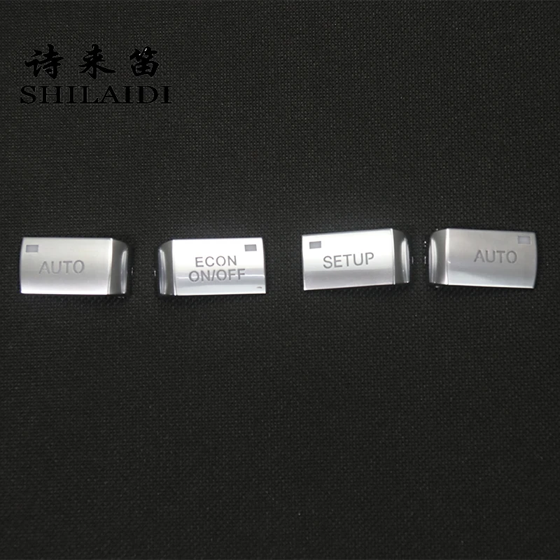 Car Styling For Audi A6 C6 S6 2005-2009 Auto Econ Setup switch button repair protection Cover Stickers Trim Interior Accessories