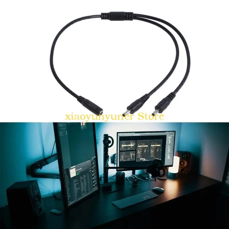 

P9JB Female to Male Power Connector 3.5x1.35mm Plug Adapter Cord for LED Light Strip