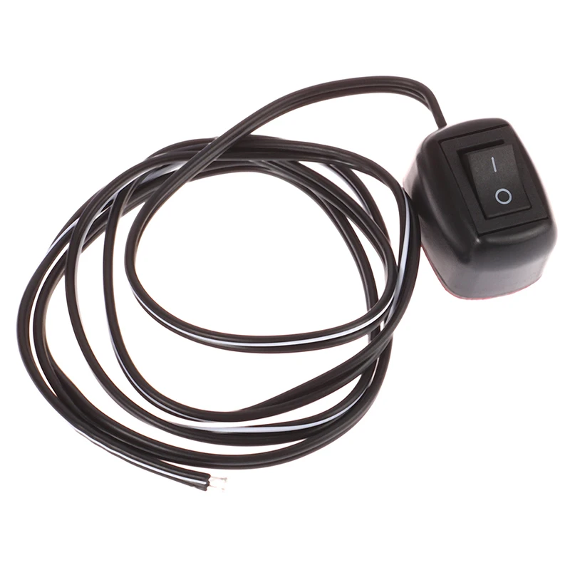 

New 12V DC Universal Car Paste Type Toggle Switch with 60cm Cable for Fog Ring Drive Neon Lights Universal Auto Accessory