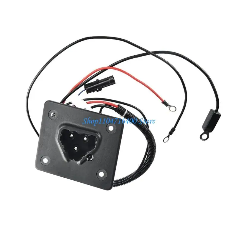 

y1gd Receptacle 602529 For EZGO TXT / RXV Golf Cart 48V Replacement Part Accessories Charging Port Easy Installation