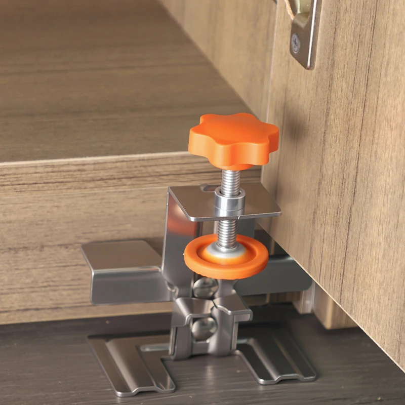 1 PC ตู้ประตูติดตั้ง JIG ตู้กรอบ CLAMP ในครัวเรือนซ่อนประตูสแตนเลสติดตั้งสนับสนุนงานไม้เครื่องมือ