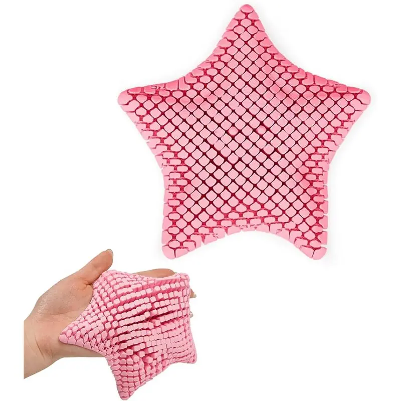 B78B-Cute 3D Printed Flexibot Flexibat Fidget Desk Starfish -Squishy Articulating Starfish Fun Desk Decor, Flexible Starfish