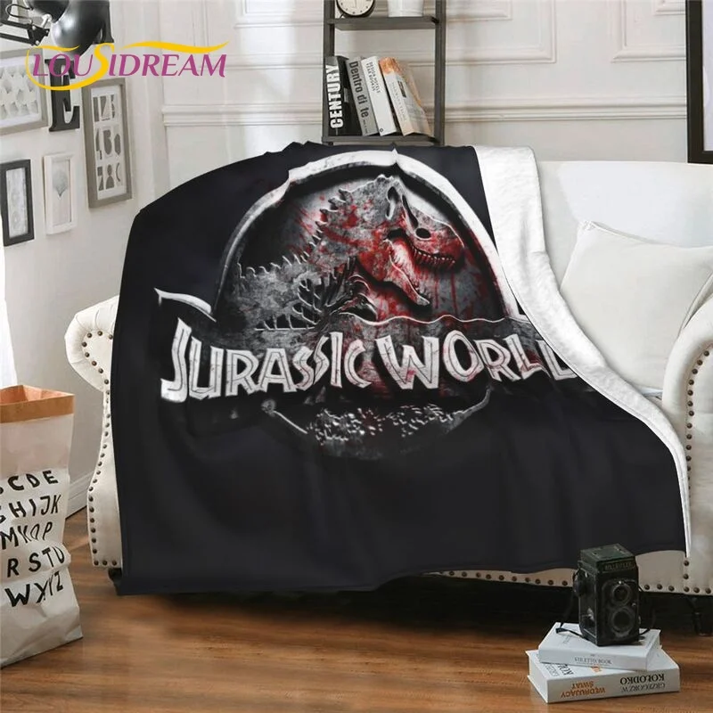 Jurassic Park Blanket Flannel Blanket Super Soft Fleece Dinosaur Throw Blanket Warm Blanket for Bedroom Sofa TV Blankets Gifts