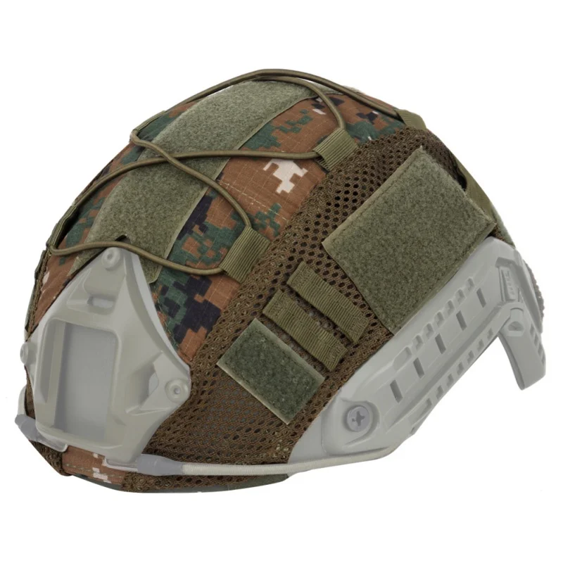 Airsoft Tactical Military Combat Helmet Cover for PJ/BJ/MH Type Fast Helmet Back Pouch CS Wargame Sports Helmet Cover Cloth