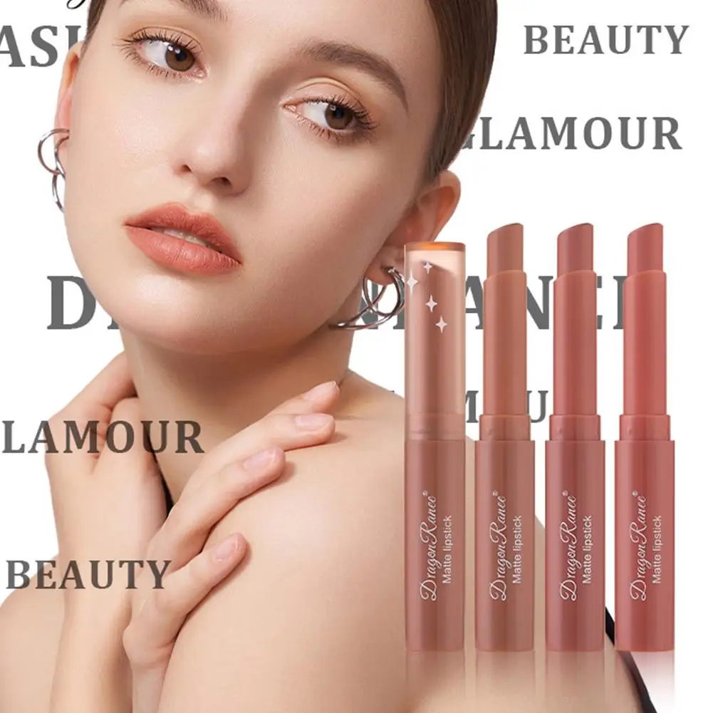 12 Colors Red Lip Tint Velvet Matte Lipstick Pen Female Lipstick Makeup Lip Pen Cosmetics Bow Moisturizing Waterproof Liner B1X3