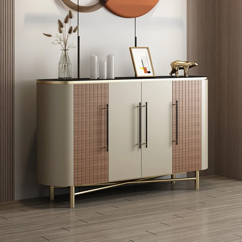 Entrance marble cabinet, dining sideboard, entrance decoration storage cabinet, living room