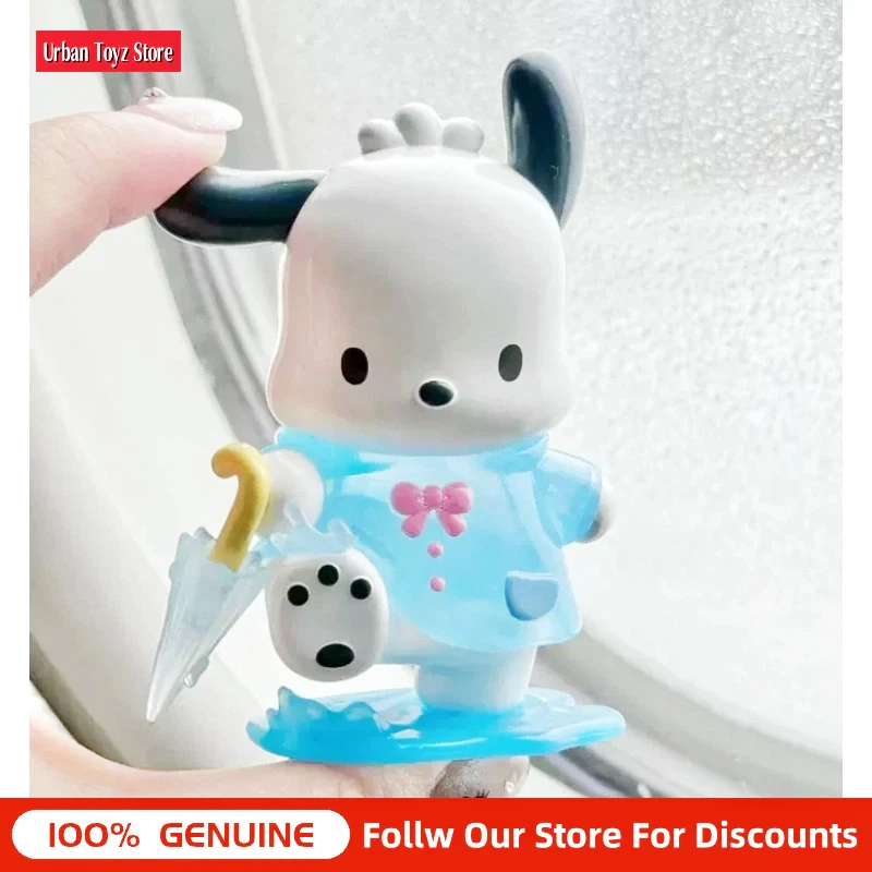 

Authentic Rainy Series, Kuromi & Pudding Dog Cute Action Figure, Indoor Ornament Collectible Toy For Girls Birthday Gift