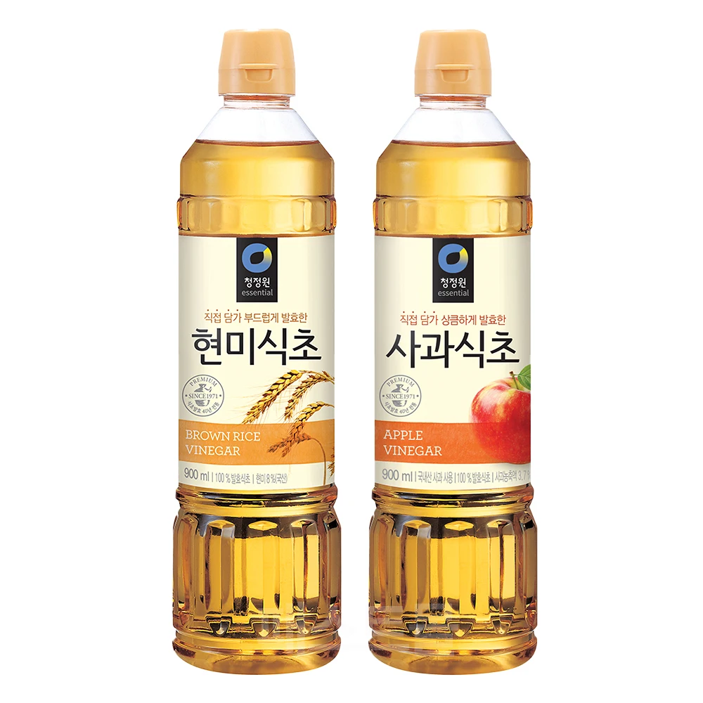 1 set of clean garden apple vinegar 900ml + 1 set of current-style vinegar 900ml