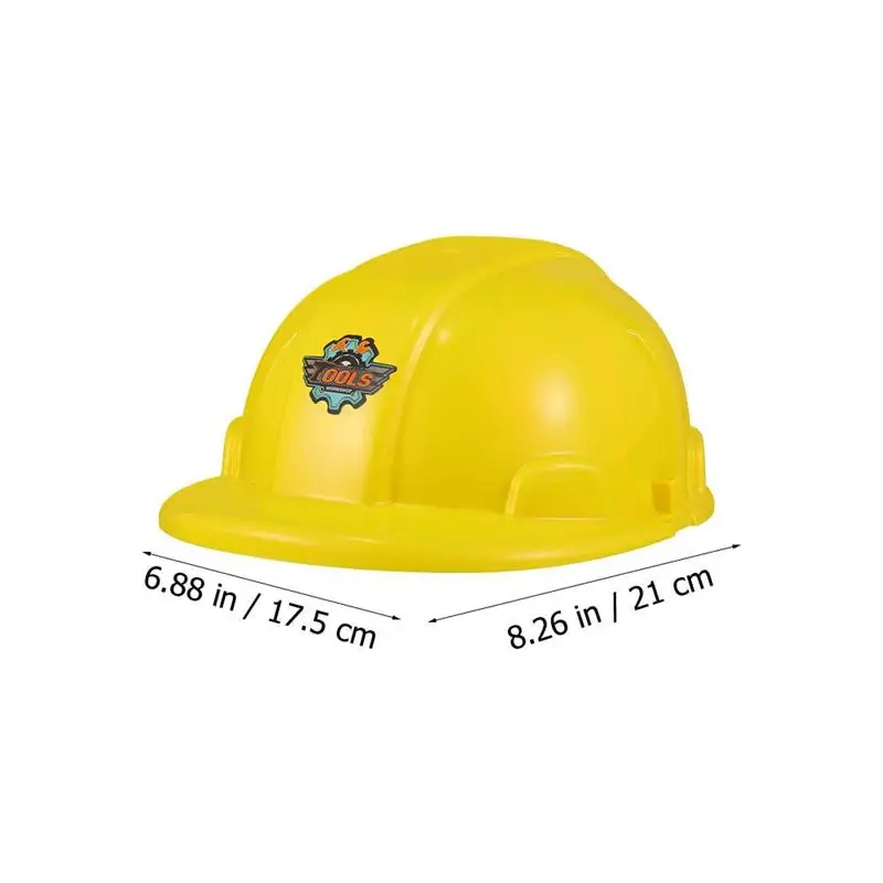 Party Construction Hats Toy Construction Hard Hats Kids Worker Hard Hat Plastic Builder Hat Boys Building Dress