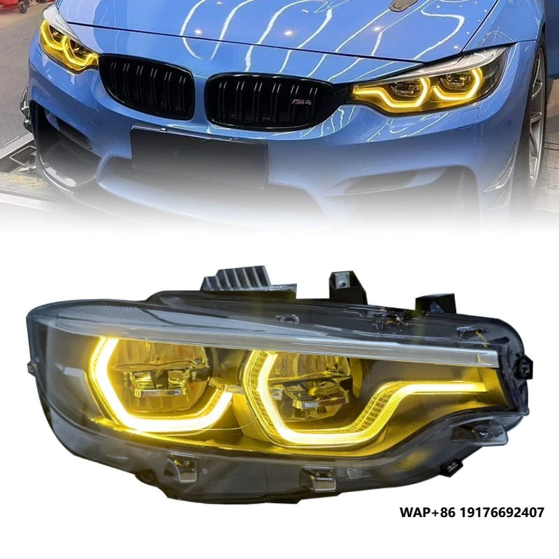 

J ONE for'BMW 4 Series F32 M4 F82 2013-2019 Car Upgrade Full LED New Yellow DRL LED Headlights Automotive Parts