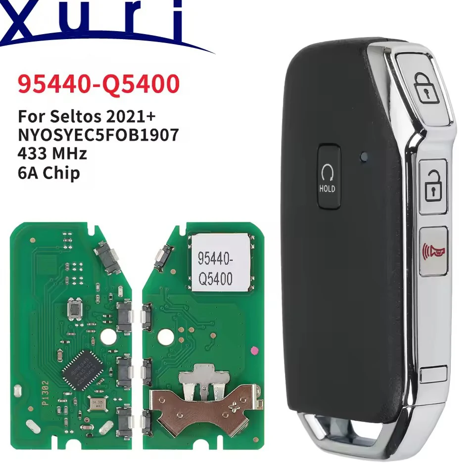 

Xuri 6A Chip 433MHz 95440-Q5400 NYOSYEC5FOB1907 Proximity Smart Car Remote Control Key For Kia Seltos 2021 2022 2023