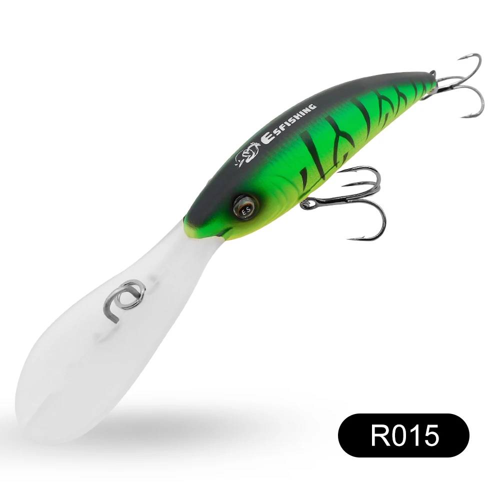 ESFISHING Angelköder Wobbler für Hechtangeln 90mm 16g Easy Sprinter Schwimmender Minnow