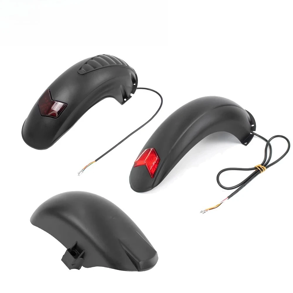 

10 Inch Rear Fender With Brake Light Widened Mudguard For KUGOO M4 Electric Scooter Kickscooter Wings Front Mud Guard Protection