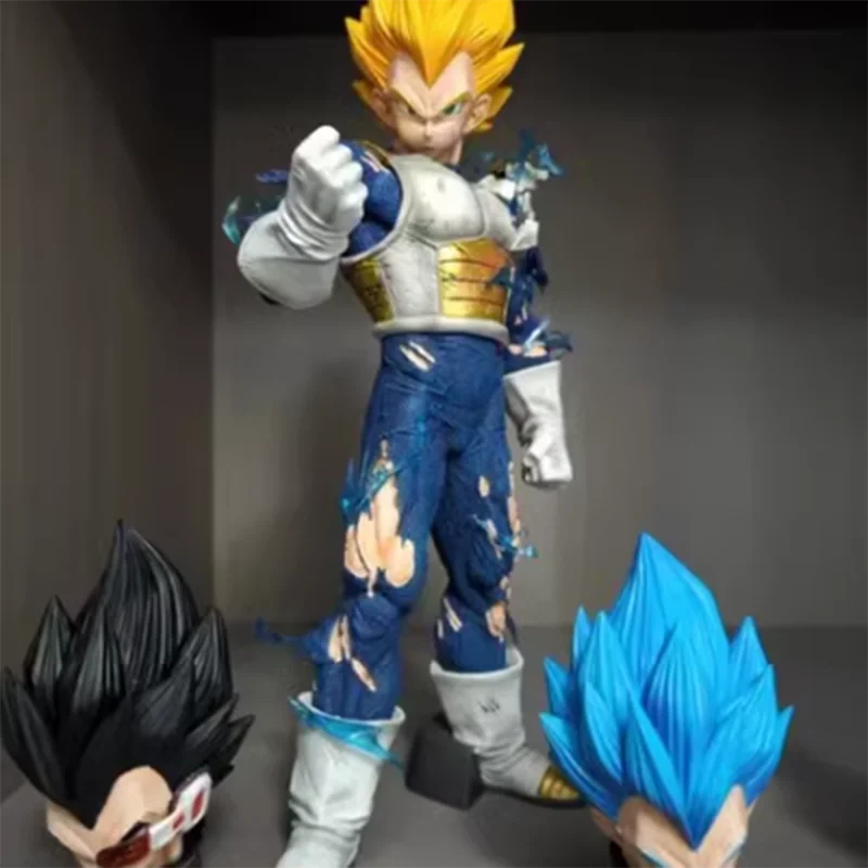 45cm Bandai Figure Anime Dragon Ball Z Gk Super Saiyan Vegeta Action Figure Pvc Collectible Ornament Decorative Figure Doll Toy