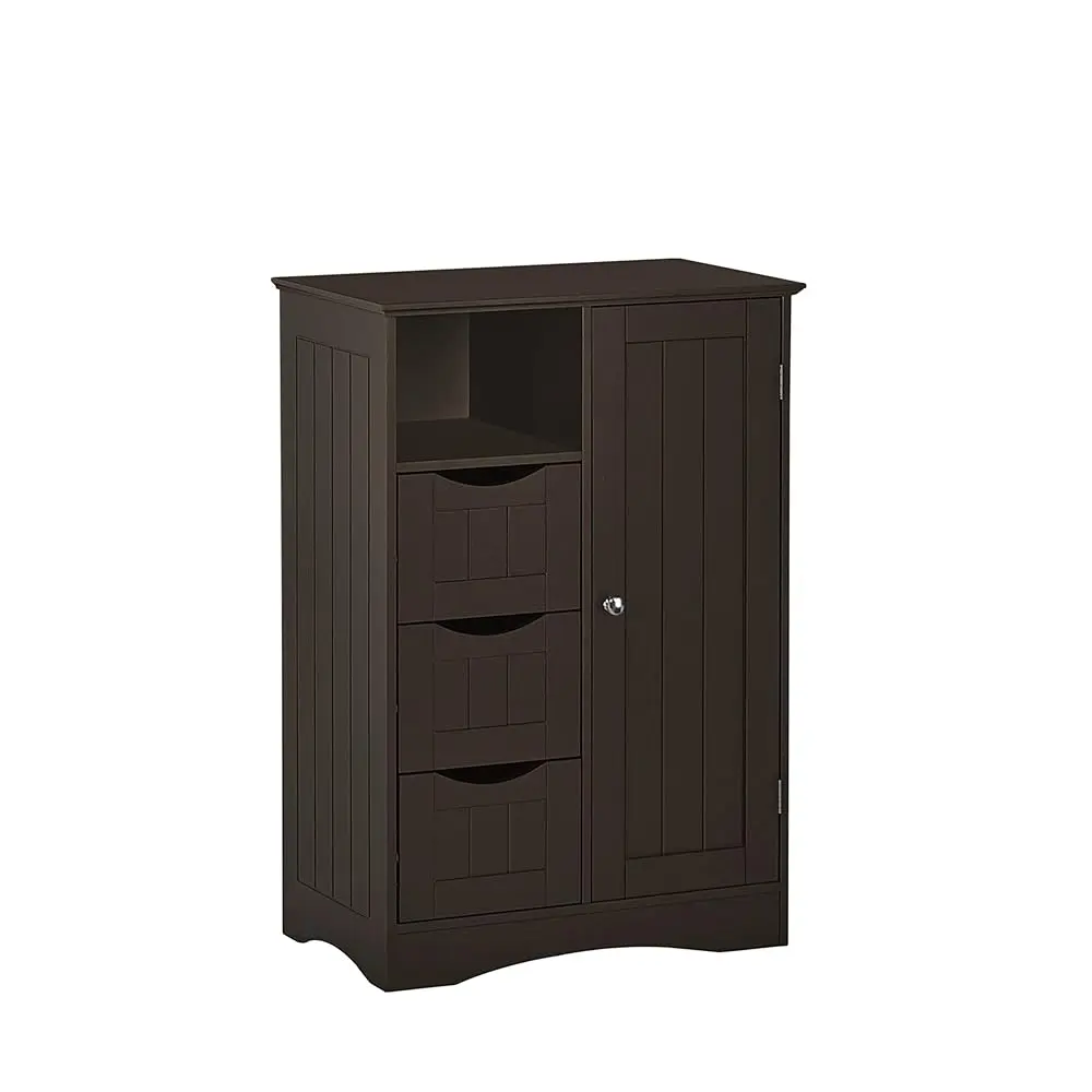 

, Espresso Ashland 1-Door, 3-Drawer Floor Cabinet, One Size