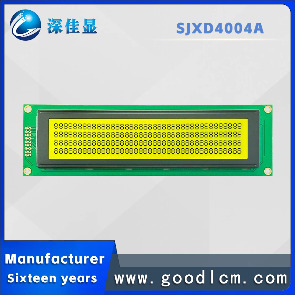 Qualified product SJXD4004A STN Positive LCD Dot Matrix Screen Industrial 40x4 Line Character LCM Display Module AIP31066 Driver