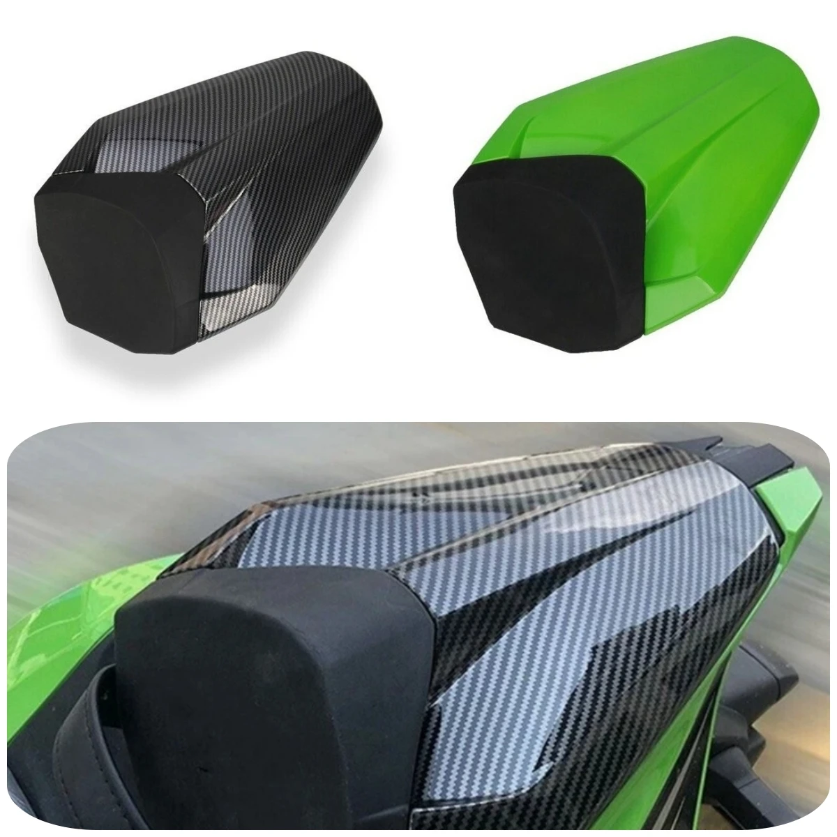 

Для Kawasaki ZX-4R ZX-4RR 2023-2024 крышка заднего сиденья хвостовой обтекатель ABS модификация аксессуары