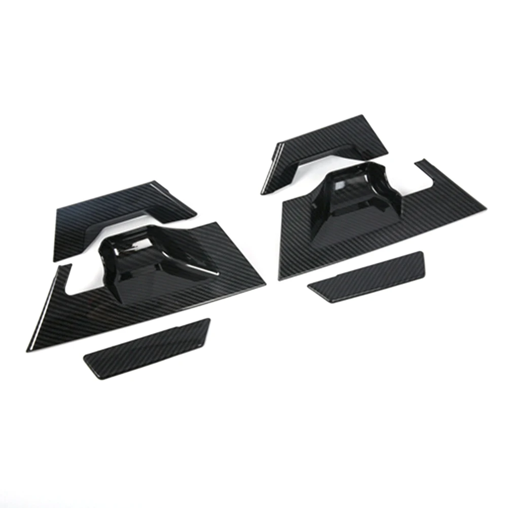 

Накладка на руль из углеродного волокна для декора салона автомобиля, защита от царапин, материал АБС, простая установка